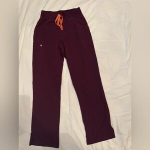 Figs Women’s Deep Purple Kade High Waisted Cargo Scrub Pants